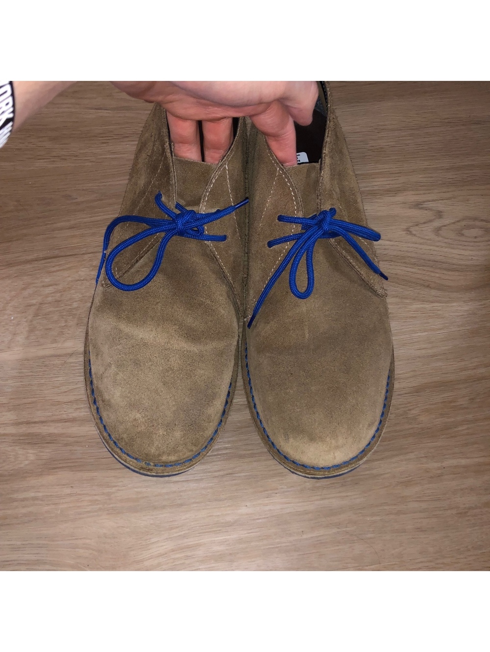Veldskoen Heritage Farmer J Bay Blue Tan Brown Suede Chukka Ankle Boots Mens 12 - Picture 5 of 8